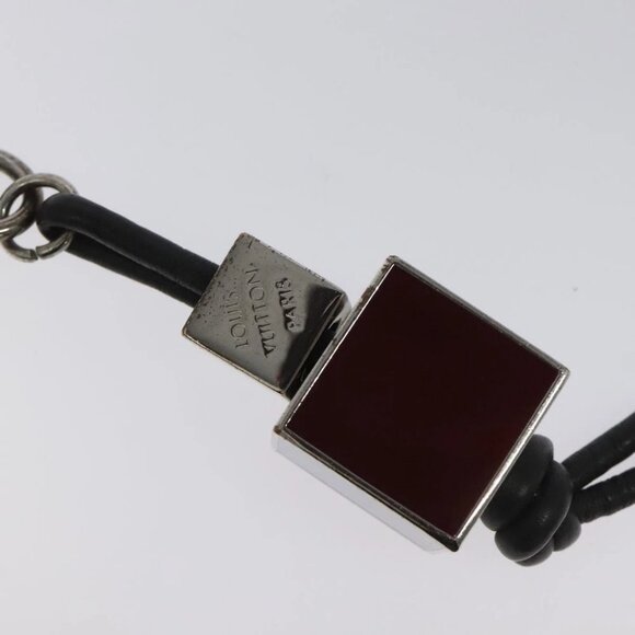 LOUIS VUITTON Porte Cles Tricube Charm metal Silver M67140 LV Auth bs23713 - Picture 5 of 10